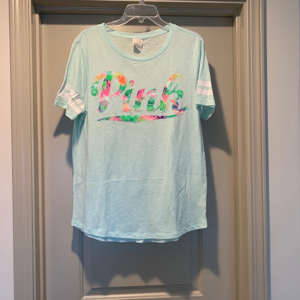 PINK Mint Green Short Sleeve